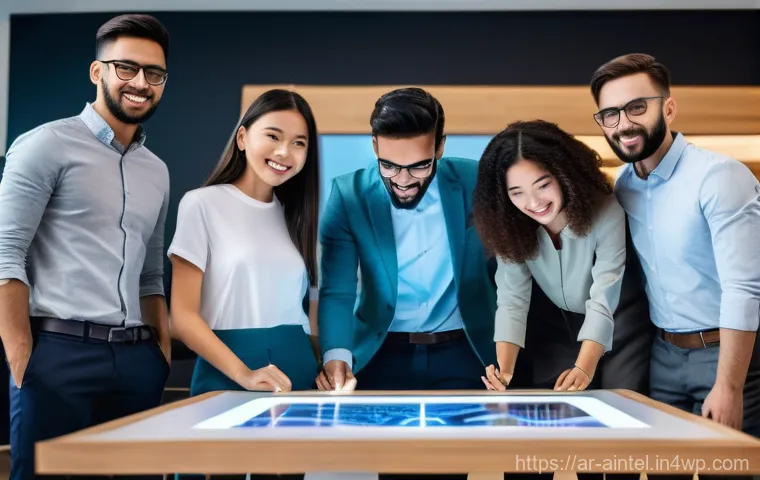AI 시대의 인간 스킬 세트 - **Prompt:** A vibrant and diverse group of young professionals, including men and women of various e...